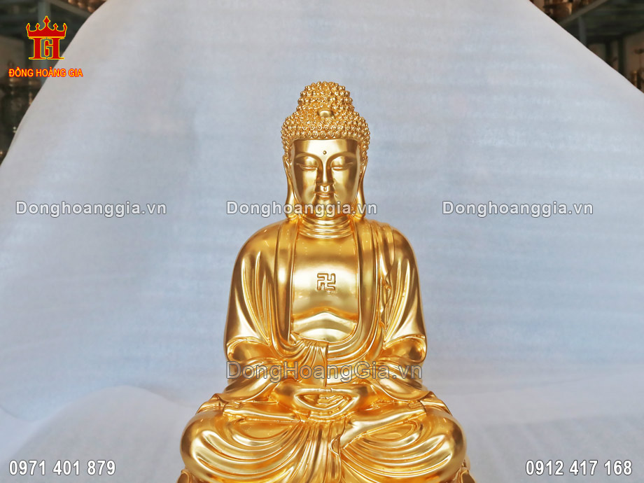 Pho Tượng Phật A Di được chế tác theo phương pháp đúc chân không cao cấp